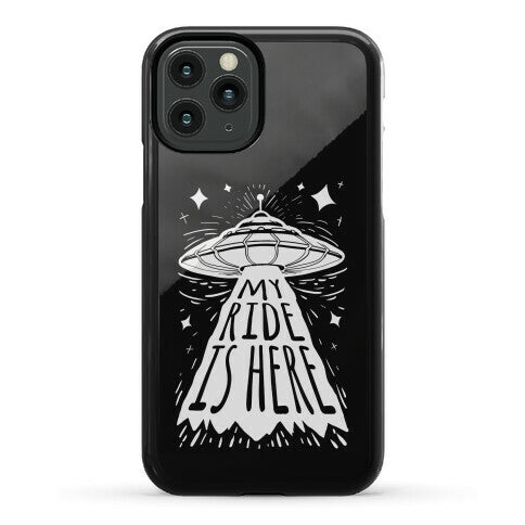 My ride Is Here Phone Case